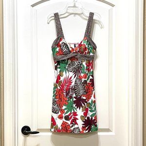 NEW! Rampage Small Tropical Floral Swim Cover Dress